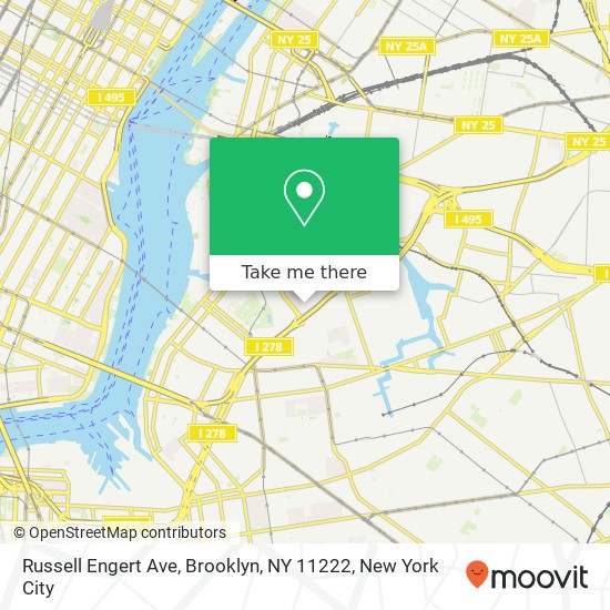 Mapa de Russell Engert Ave, Brooklyn, NY 11222