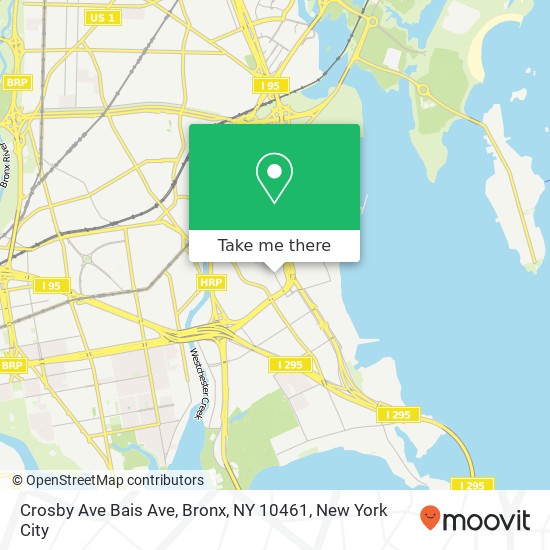 Mapa de Crosby Ave Bais Ave, Bronx, NY 10461