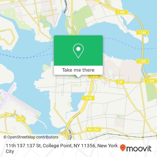 Mapa de 11th 137 137 St, College Point, NY 11356