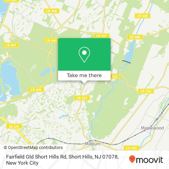 Fairfield Old Short Hills Rd, Short Hills, NJ 07078 map