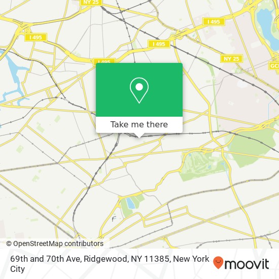 69th and 70th Ave, Ridgewood, NY 11385 map