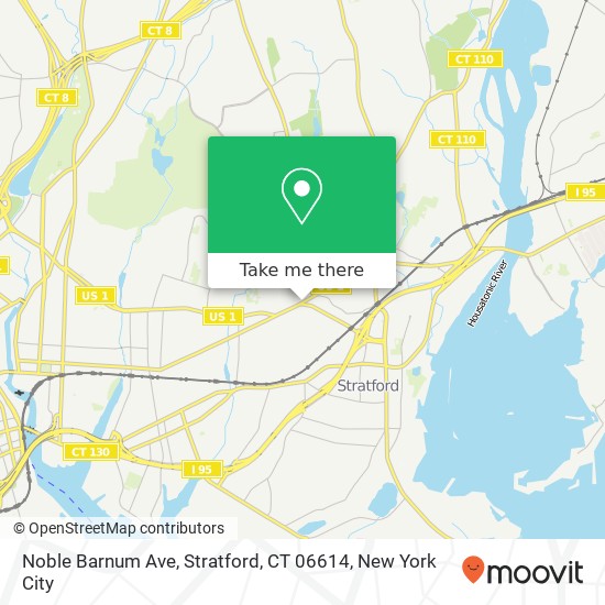Mapa de Noble Barnum Ave, Stratford, CT 06614