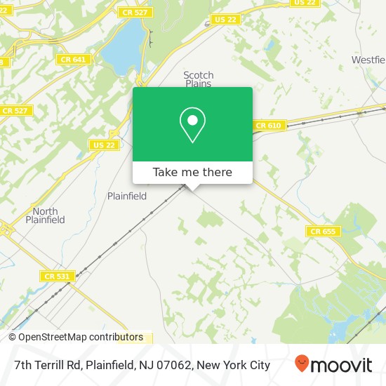 Mapa de 7th Terrill Rd, Plainfield, NJ 07062
