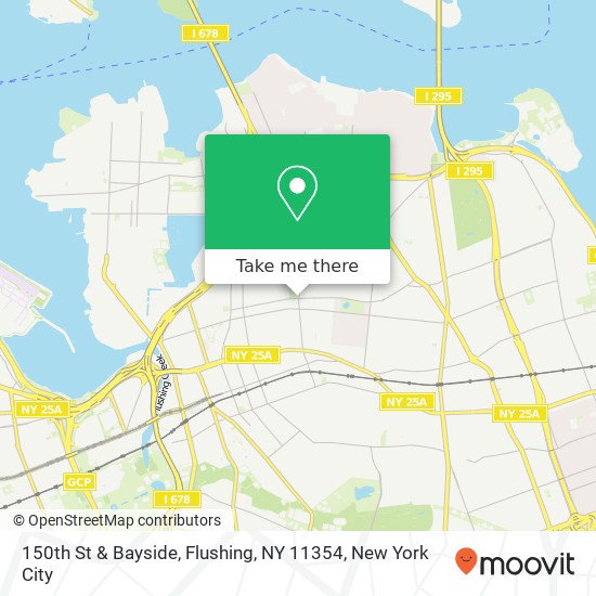 Mapa de 150th St & Bayside, Flushing, NY 11354
