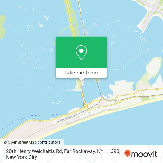 Mapa de 20th Henry Weichaitis Rd, Far Rockaway, NY 11693