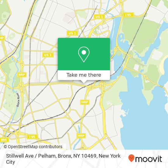 Mapa de Stillwell Ave / Pelham, Bronx, NY 10469