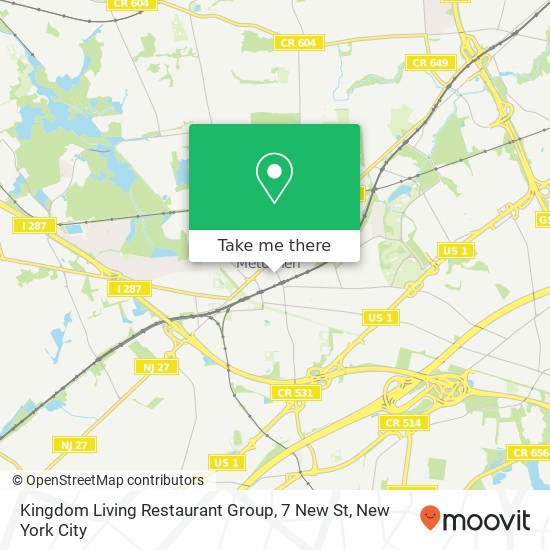 Mapa de Kingdom Living Restaurant Group, 7 New St