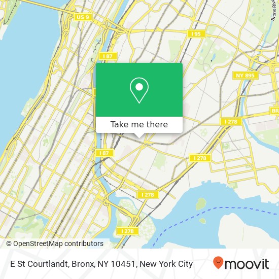 E St Courtlandt, Bronx, NY 10451 map