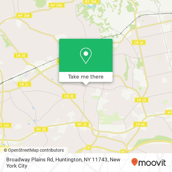 Broadway Plains Rd, Huntington, NY 11743 map
