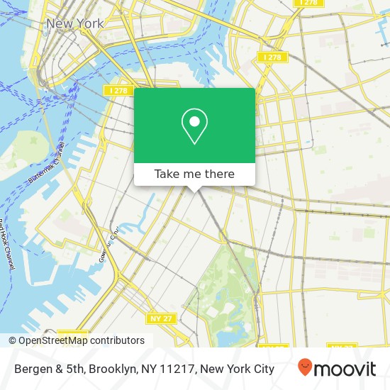 Bergen & 5th, Brooklyn, NY 11217 map