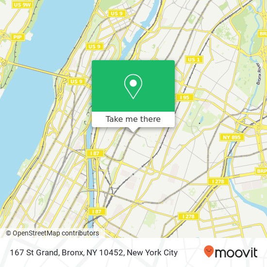 167 St Grand, Bronx, NY 10452 map