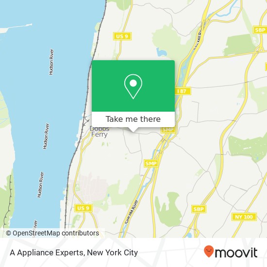 A Appliance Experts map