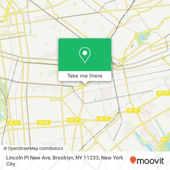 Lincoln Pl New Ave, Brooklyn, NY 11233 map