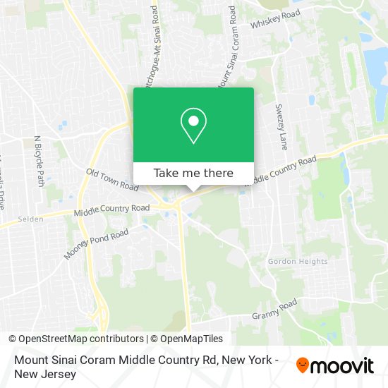 Mount Sinai Coram Middle Country Rd map