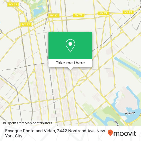 Mapa de Envogue Photo and Video, 2442 Nostrand Ave