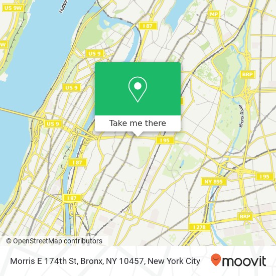 Morris E 174th St, Bronx, NY 10457 map