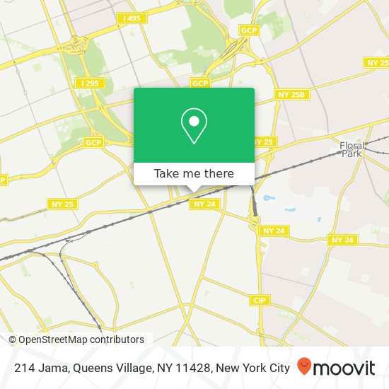 Mapa de 214 Jama, Queens Village, NY 11428