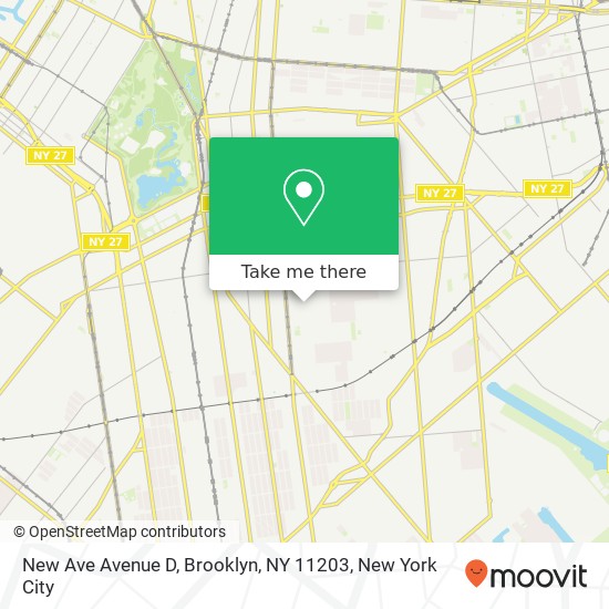 New Ave Avenue D, Brooklyn, NY 11203 map