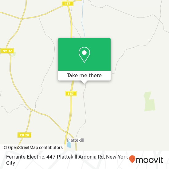 Mapa de Ferrante Electric, 447 Plattekill Ardonia Rd