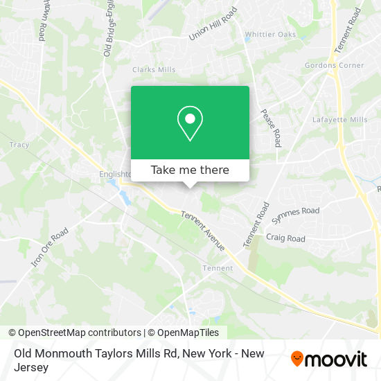 Mapa de Old Monmouth Taylors Mills Rd