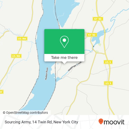 Mapa de Sourcing Army, 14 Twin Rd