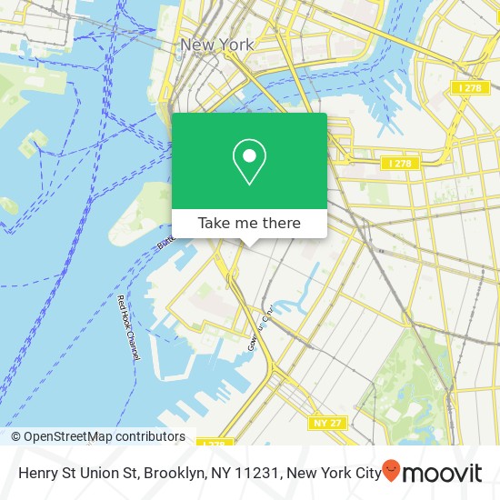 Mapa de Henry St Union St, Brooklyn, NY 11231