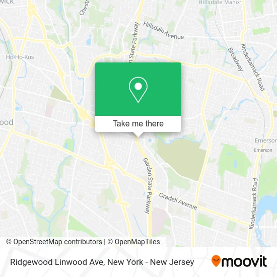 Ridgewood Linwood Ave map