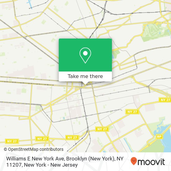 Williams E New York Ave, Brooklyn (New York), NY 11207 map