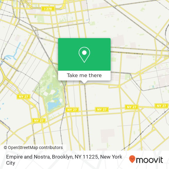 Empire and Nostra, Brooklyn, NY 11225 map