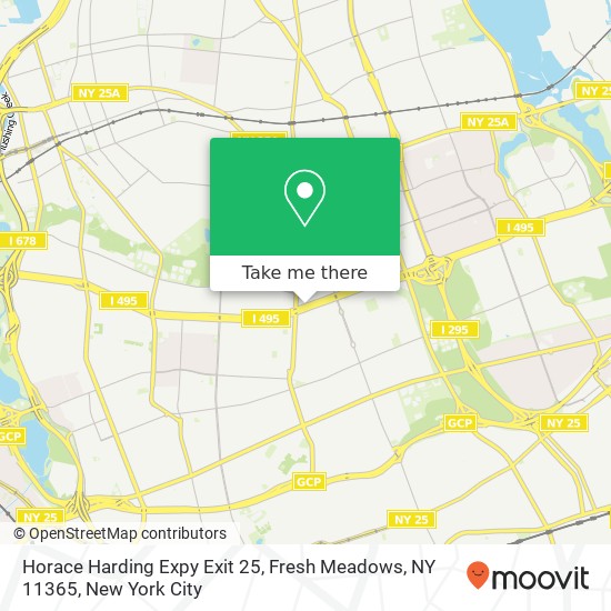 Horace Harding Expy Exit 25, Fresh Meadows, NY 11365 map