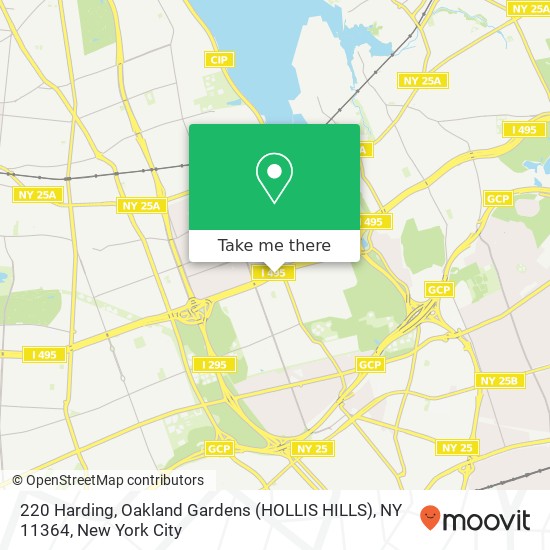 220 Harding, Oakland Gardens (HOLLIS HILLS), NY 11364 map