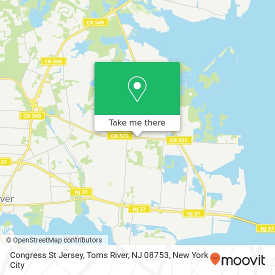 Congress St Jersey, Toms River, NJ 08753 map