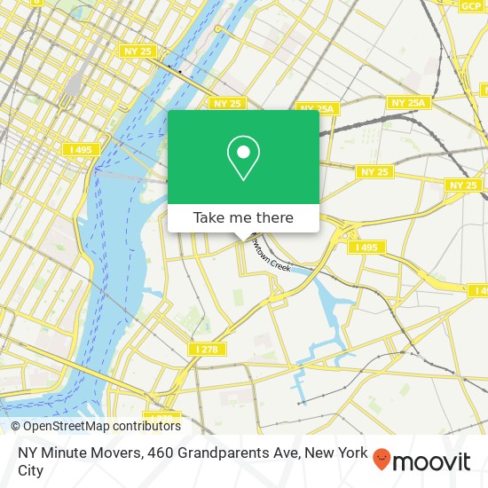 NY Minute Movers, 460 Grandparents Ave map