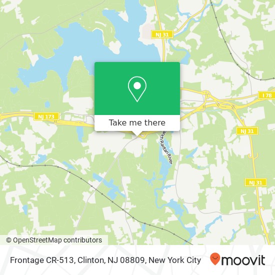 Mapa de Frontage CR-513, Clinton, NJ 08809