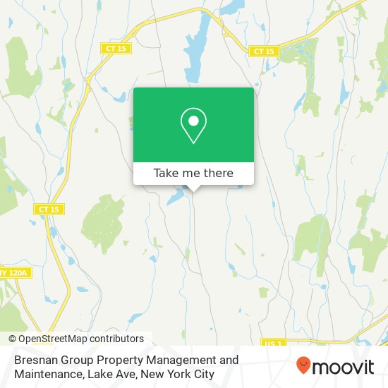 Mapa de Bresnan Group Property Management and Maintenance, Lake Ave