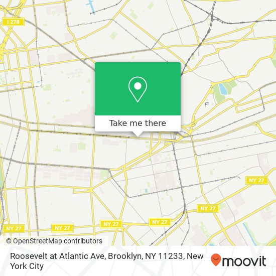 Roosevelt at Atlantic Ave, Brooklyn, NY 11233 map