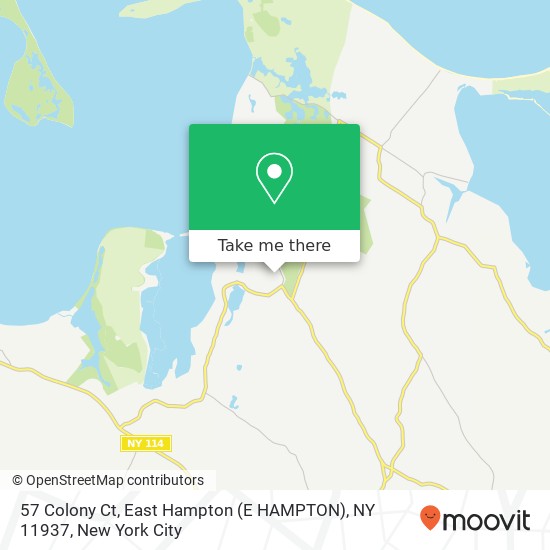 57 Colony Ct, East Hampton (E HAMPTON), NY 11937 map