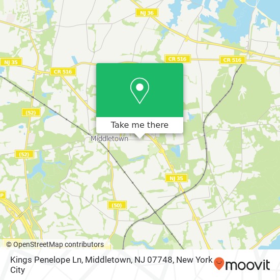 Kings Penelope Ln, Middletown, NJ 07748 map