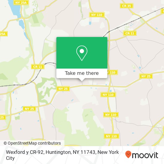 Mapa de Wexford y CR-92, Huntington, NY 11743