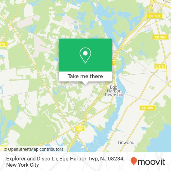 Explorer and Disco Ln, Egg Harbor Twp, NJ 08234 map