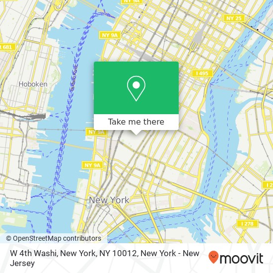 Mapa de W 4th Washi, New York, NY 10012