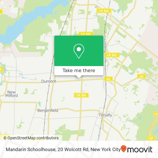 Mapa de Mandarin Schoolhouse, 20 Wolcott Rd