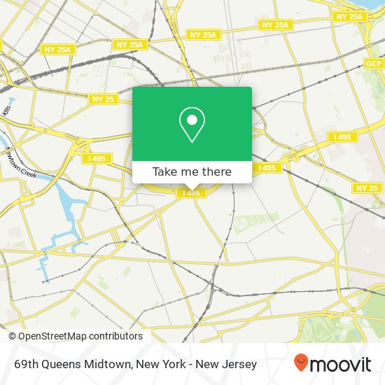 69th Queens Midtown map