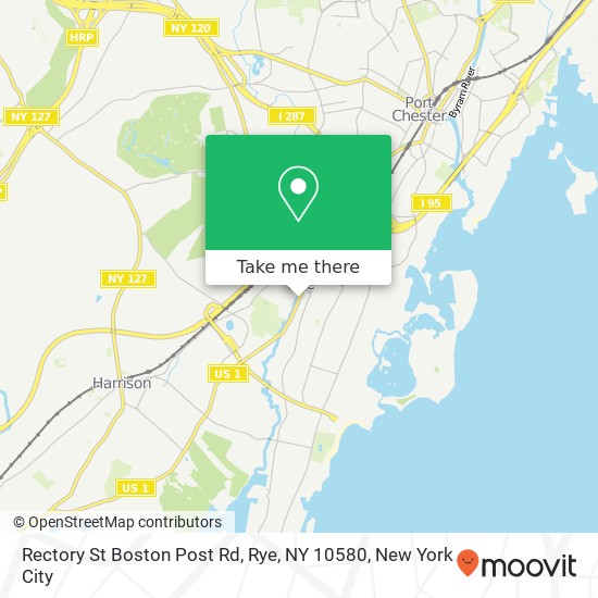 Rectory St Boston Post Rd, Rye, NY 10580 map