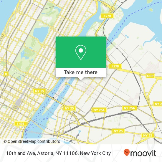 10th and Ave, Astoria, NY 11106 map
