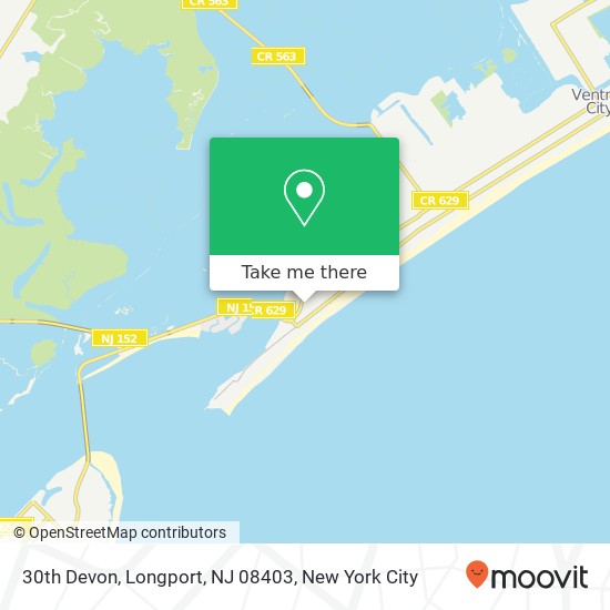 Mapa de 30th Devon, Longport, NJ 08403