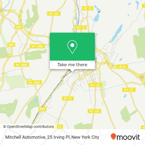Mitchell Automotive, 25 Irving Pl map