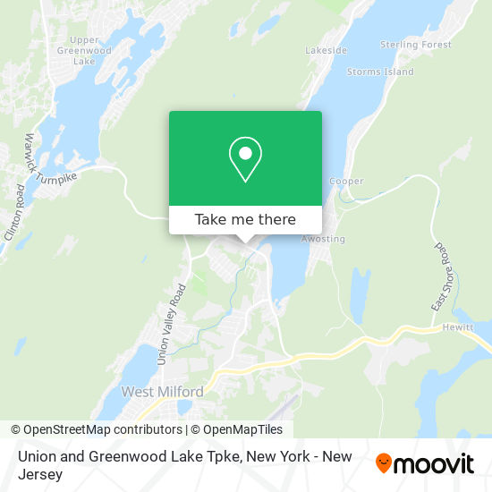 Mapa de Union and Greenwood Lake Tpke