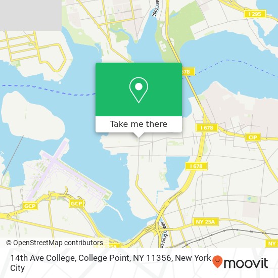 14th Ave College, College Point, NY 11356 map