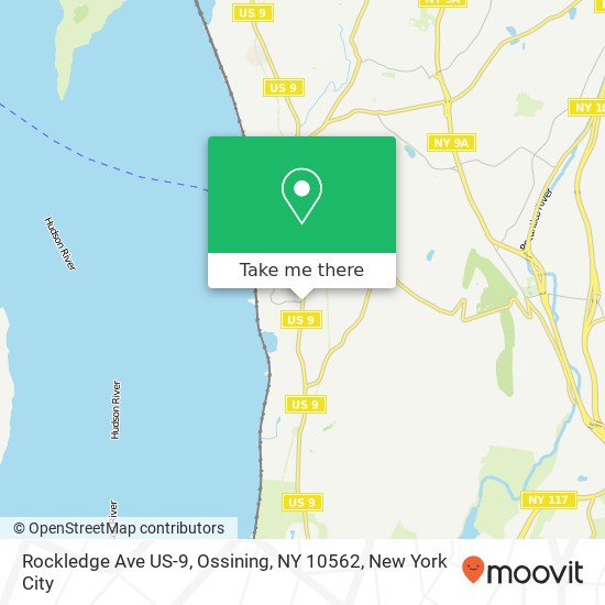 Mapa de Rockledge Ave US-9, Ossining, NY 10562